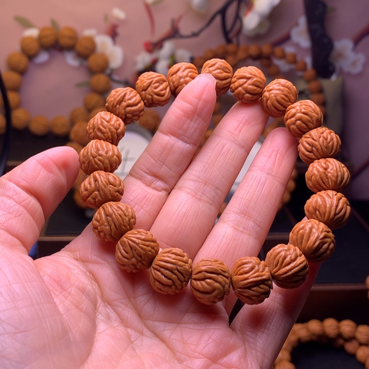 桃核手串龙纹桃核8