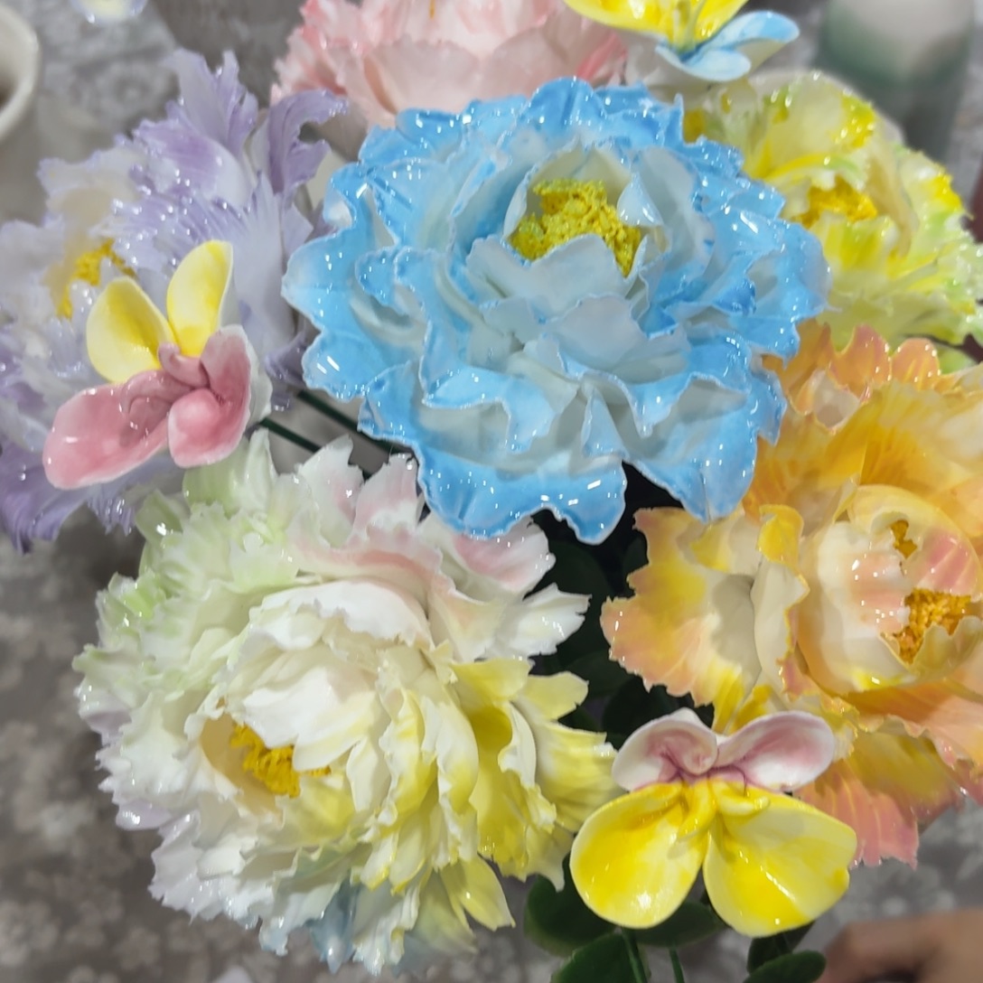 陶瓷花，拍满20发货，退款拉黑，787