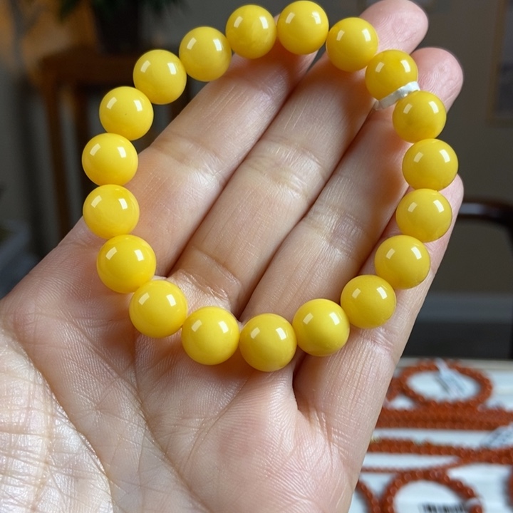 琥珀手链未镶嵌蜜蜡手串10