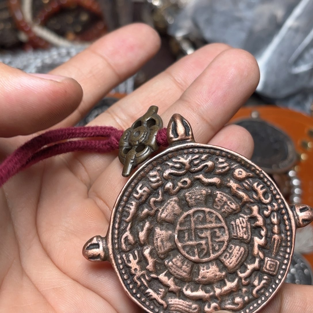 铜星月菩提挂件菩提