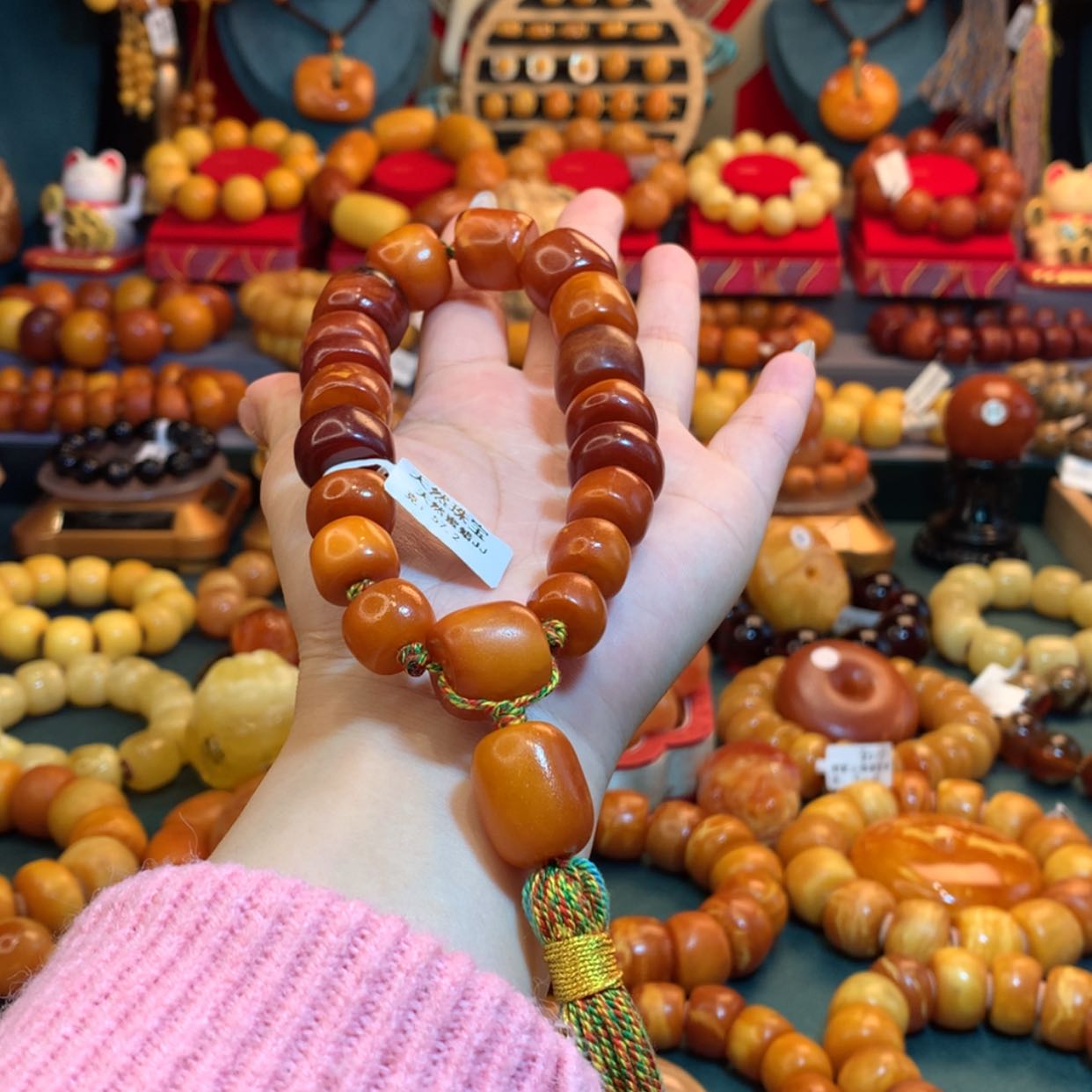 【闪购商品】蜜蜡手链未镶嵌蜜蜡手链