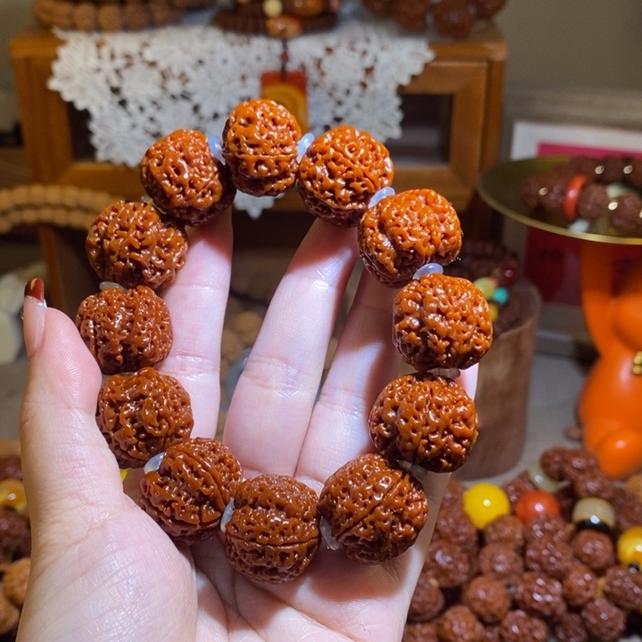 金刚菩提手串225玉华满肉素