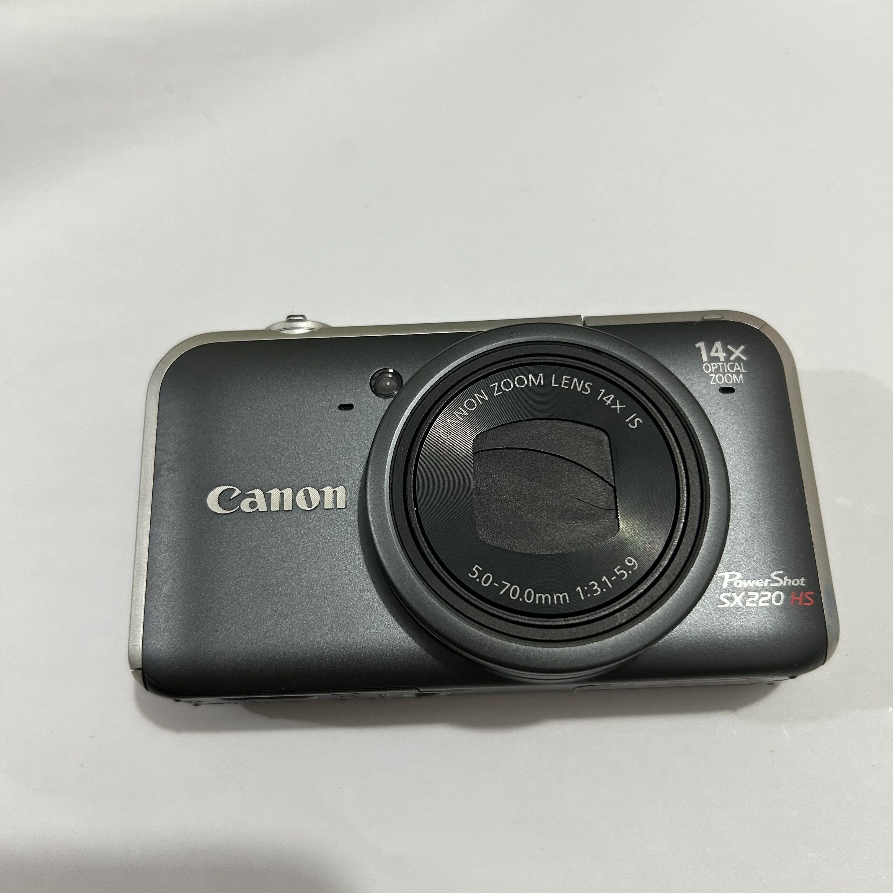 95新 Canon/佳能 SX220 1210万 带实况 冷白皮氛围配件齐