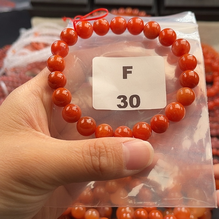 南红玛瑙未镶嵌多样性发货默认微瑕称重9mm