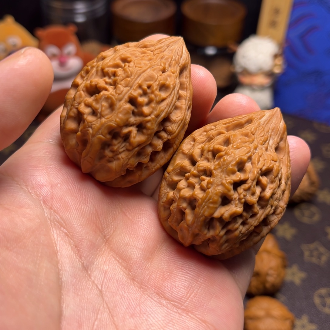 文玩核桃吊坠大沽石39尺全品