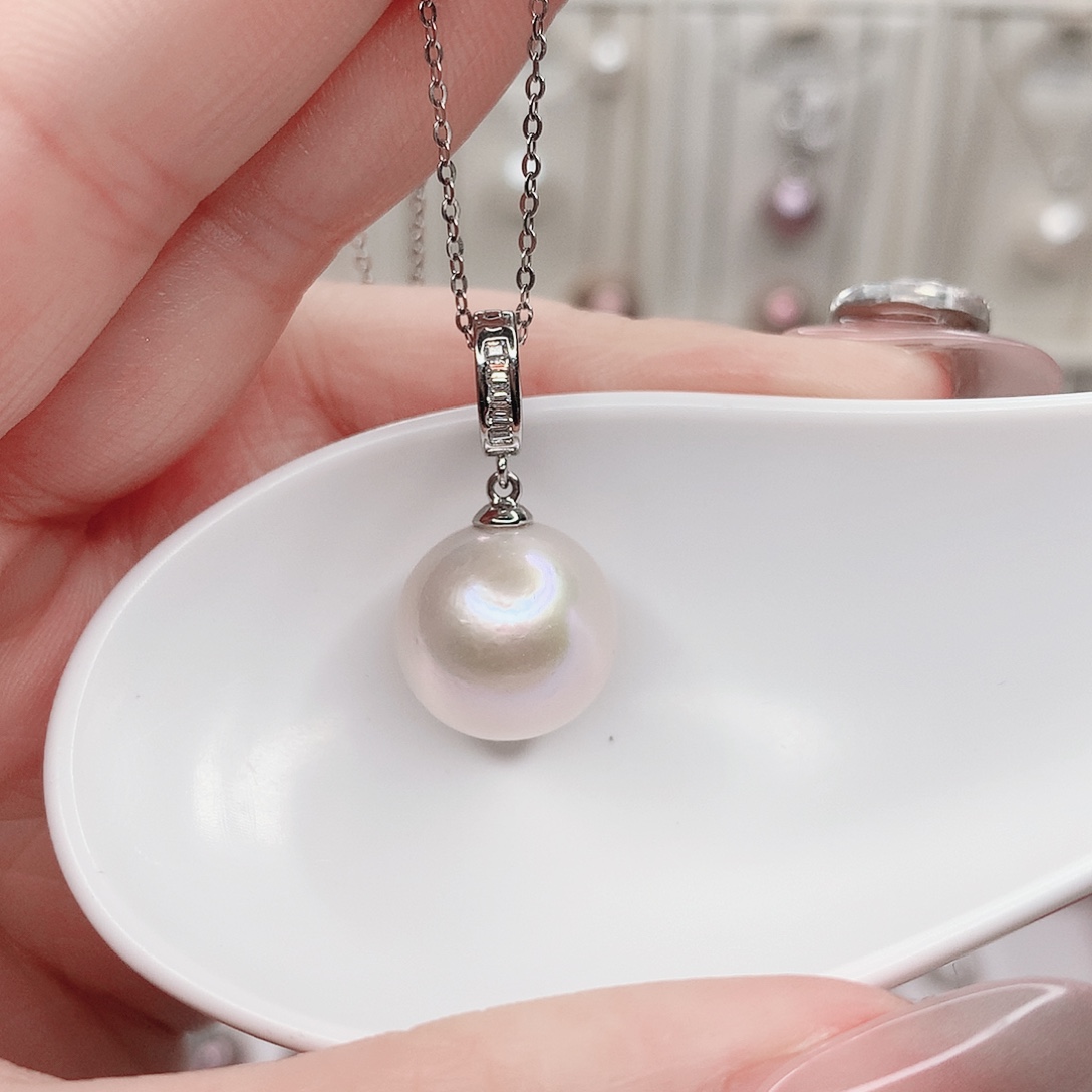 淡水珍珠吊坠(赠链)合金