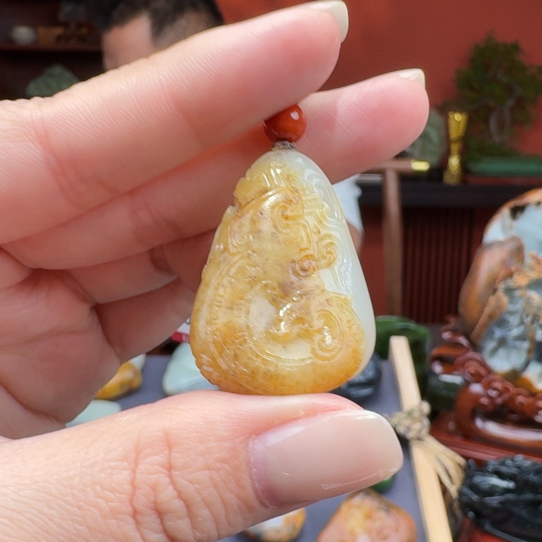 和田玉未镶嵌挂件