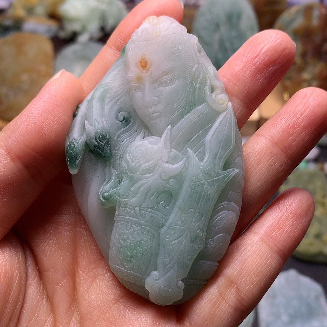 定制翡翠未镶嵌暖**杨翡翠