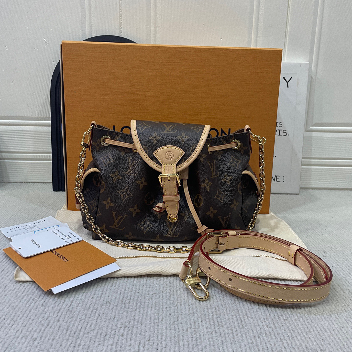 95新 LouisVuitton/路易威登 新款老花odyssee奥德赛小号/6月票