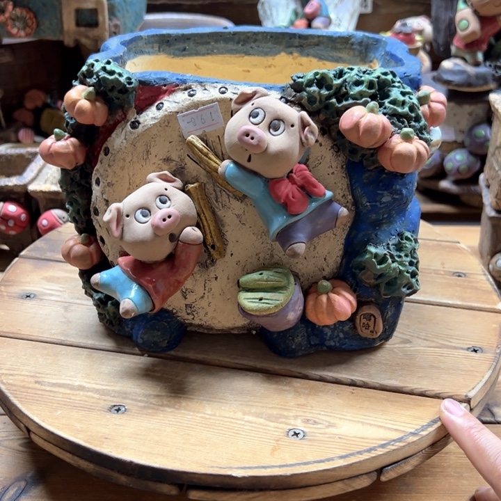 嘻哈多肉花盆百搭