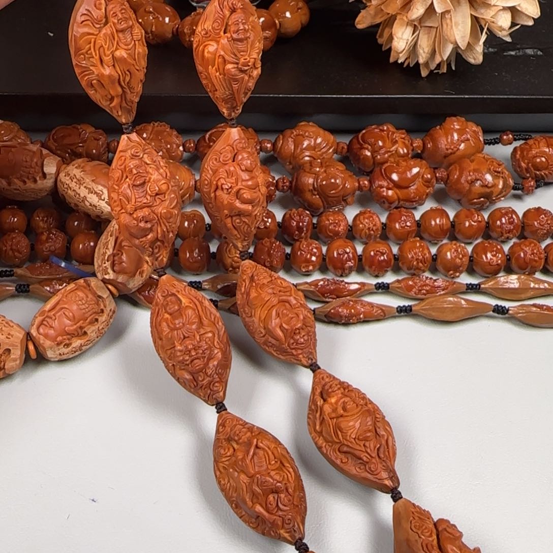 橄榄核手串/手链瑞林 21十八罗汉脖挂