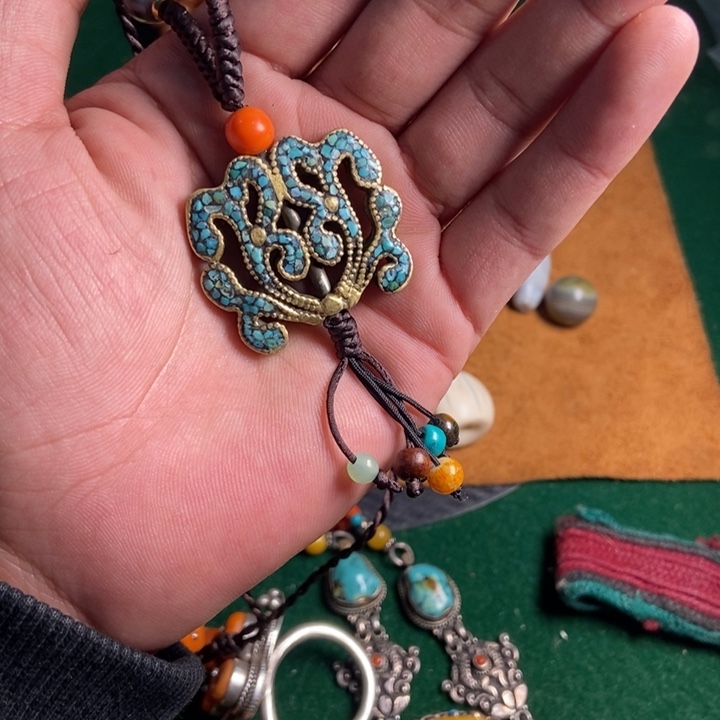 银S925藏地配饰藏传配件