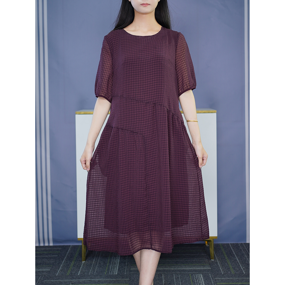 新款高级上档次设计感连衣裙胖妹妹大码女装百搭遮肉显瘦洋气裙子