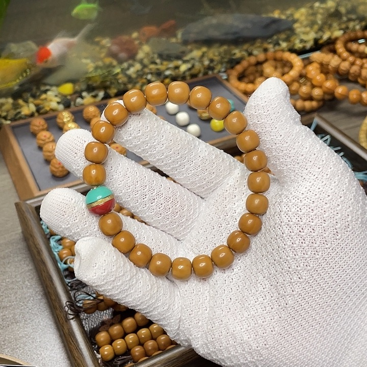 猴头核桃手串红蓝多宝反油老型