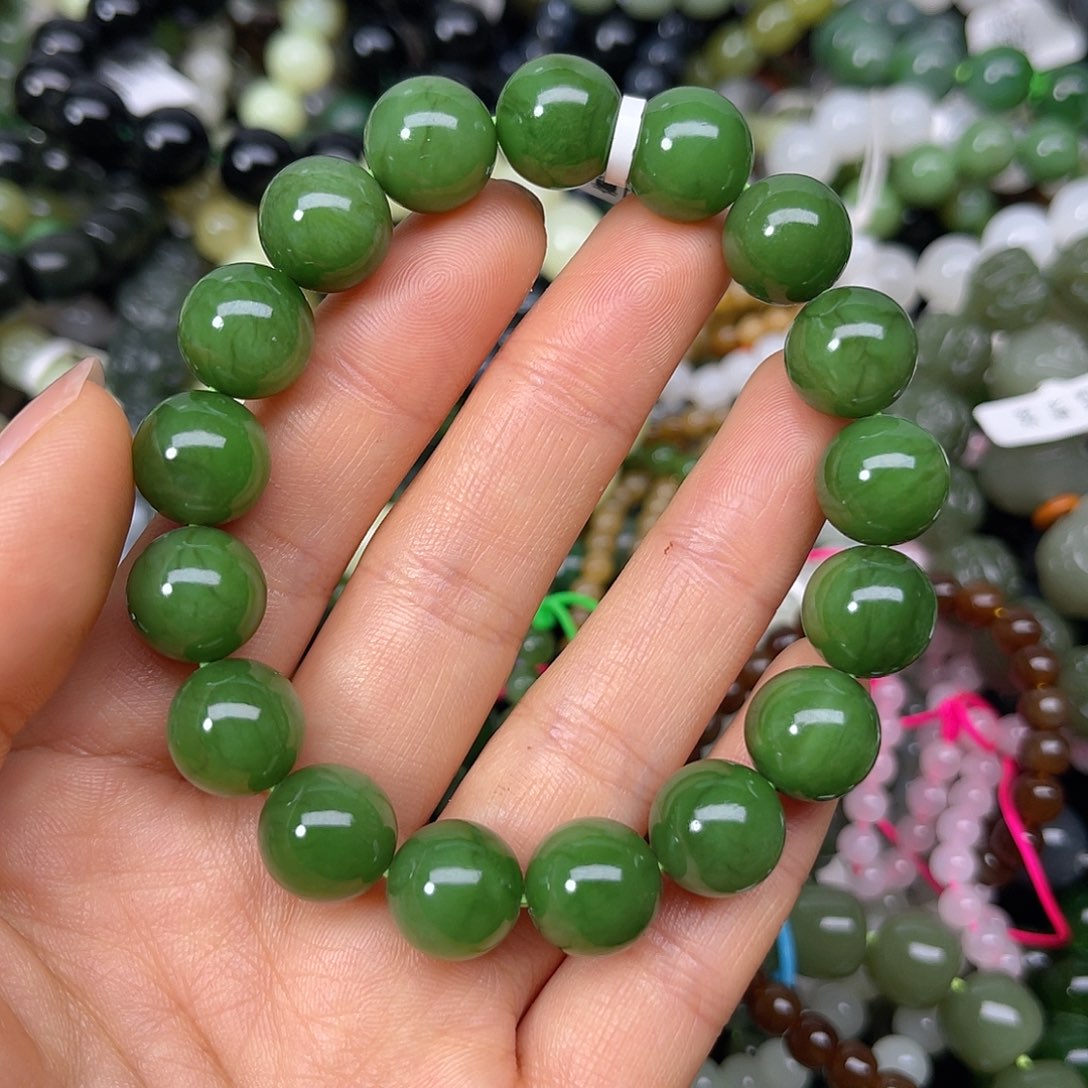 和田玉未镶嵌手链