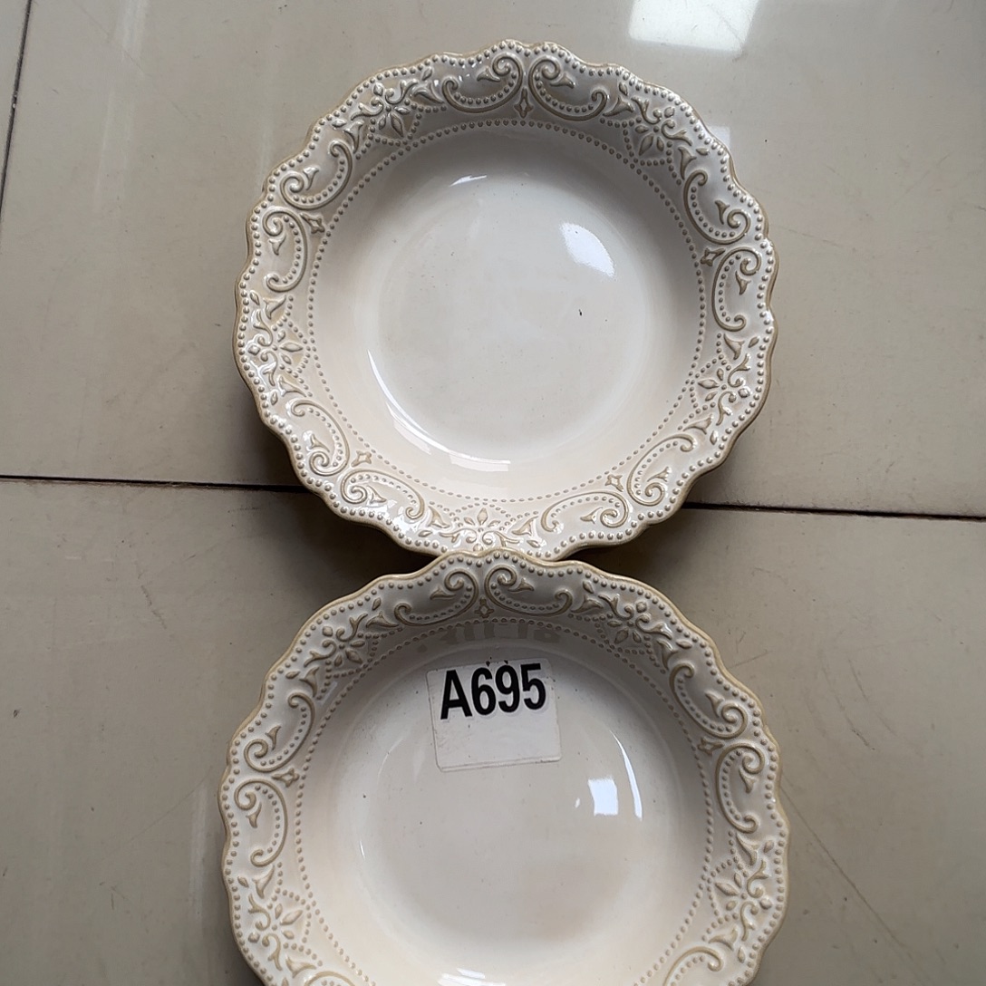 瓷片瑕疵特价陶瓷深盘