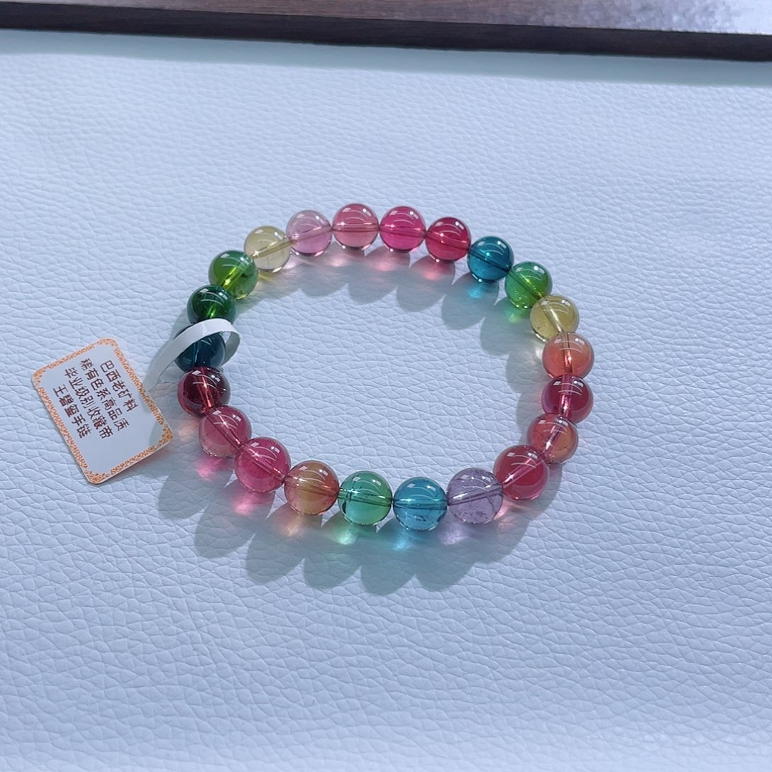 未镶嵌手链碧玺8.7mm左右