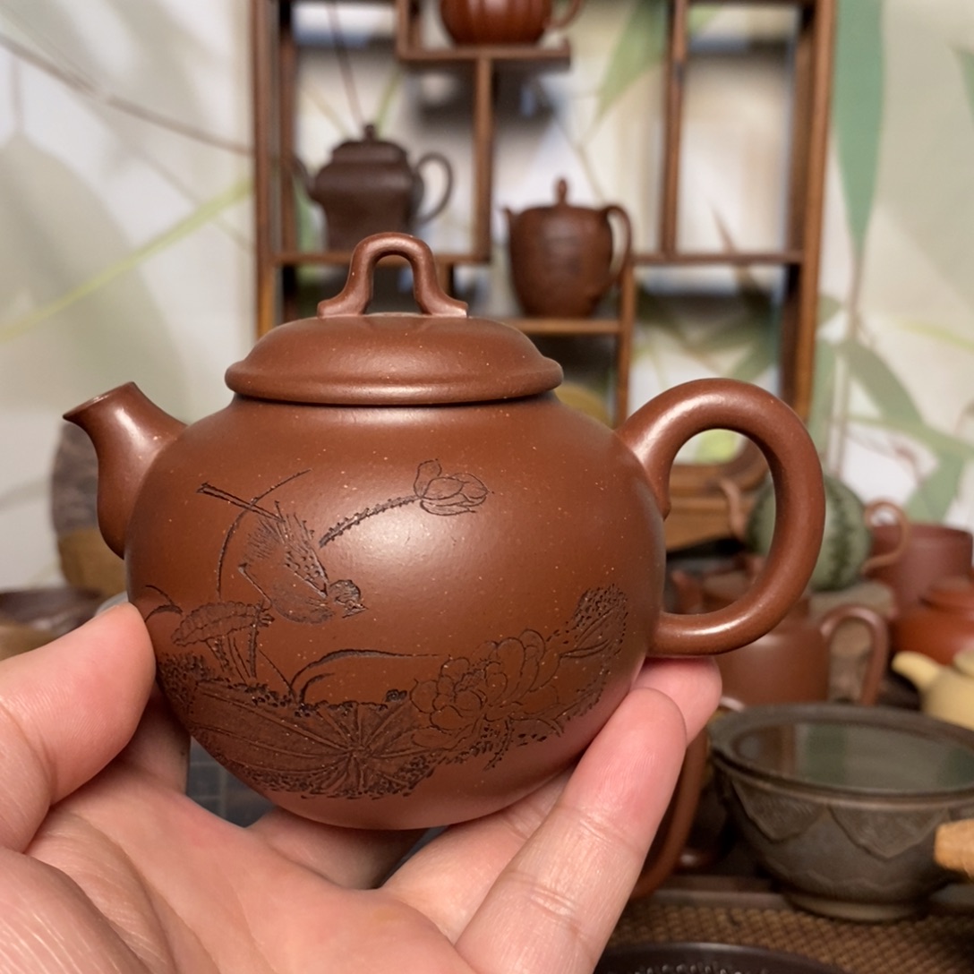 茶壶紫砂精工半手集泉壶