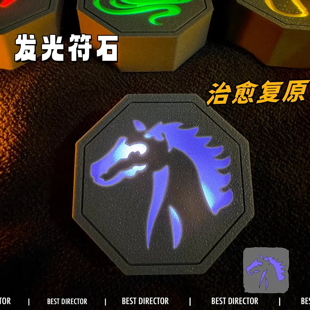 玛卡马符石钥匙扣挂件触摸灯光符石动漫周边摆件模型钥匙扣挂饰
