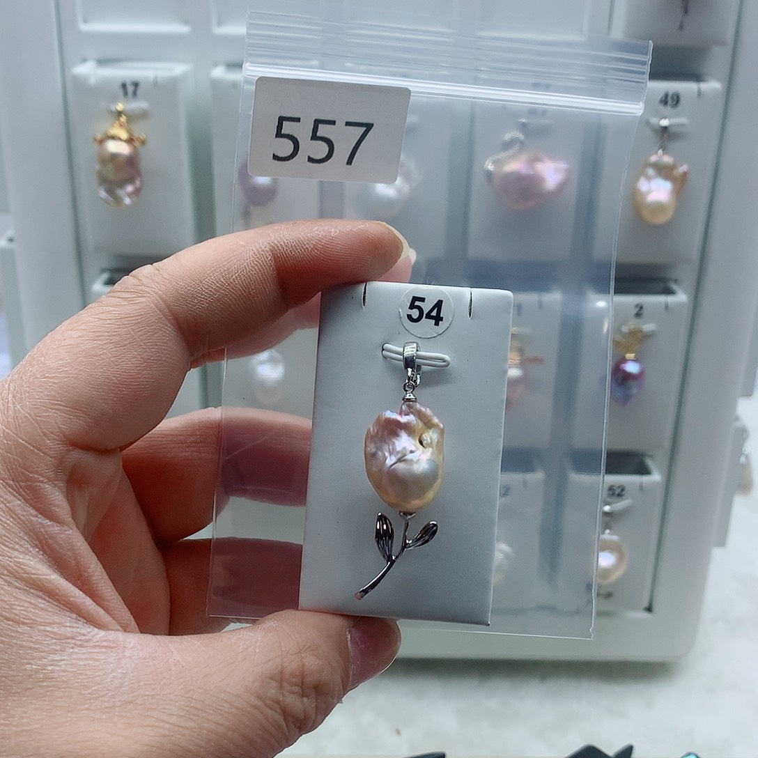 吊坠(不含链)淡水珍珠合金