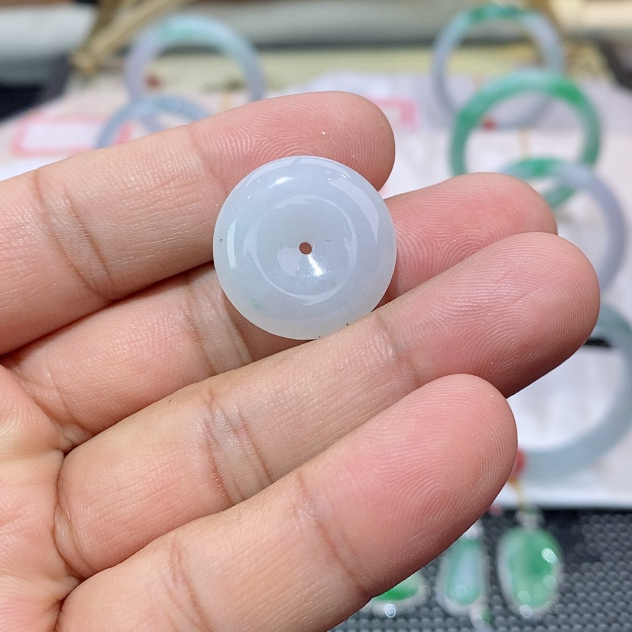 【闪购商品】翡翠颈饰未镶嵌翡翠吊坠