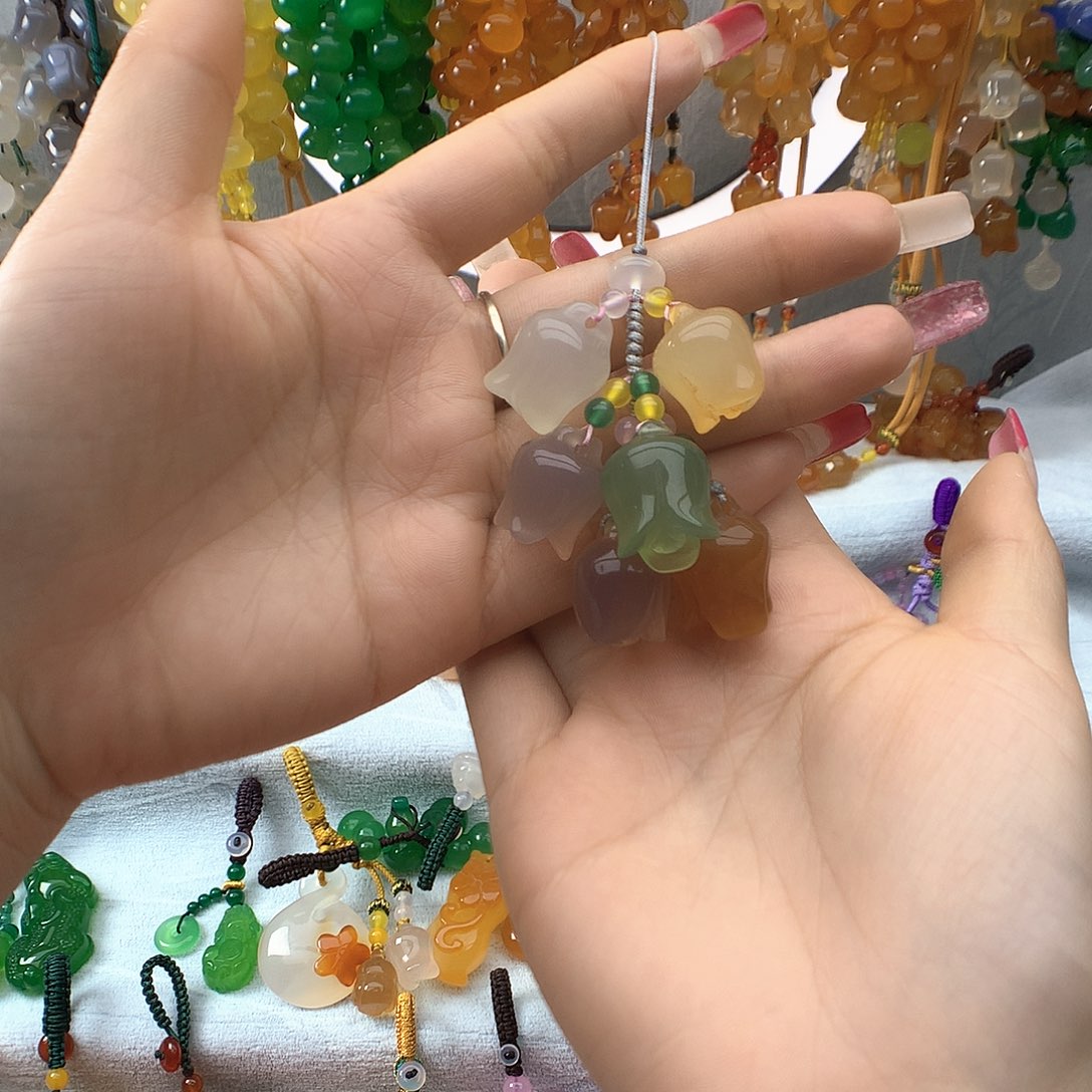 玛瑙/玉髓未镶嵌吊坠(不含链)