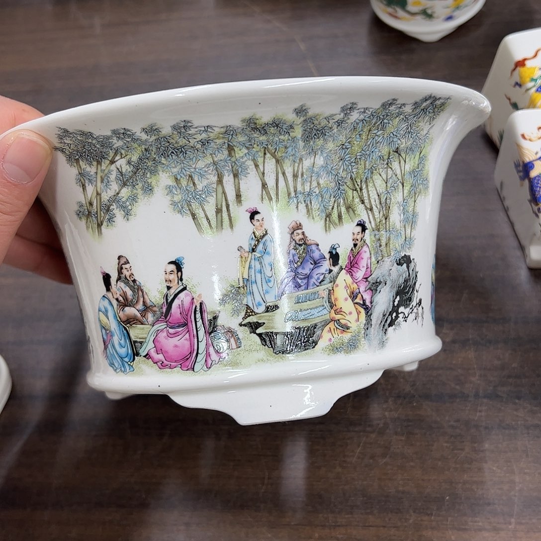 紫砂花盆173号瑕疵20/10cm