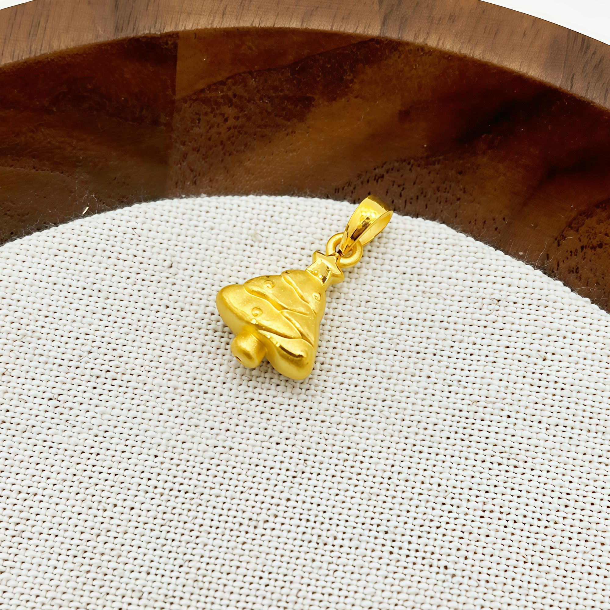 足金999 圣诞树吊坠 0.90