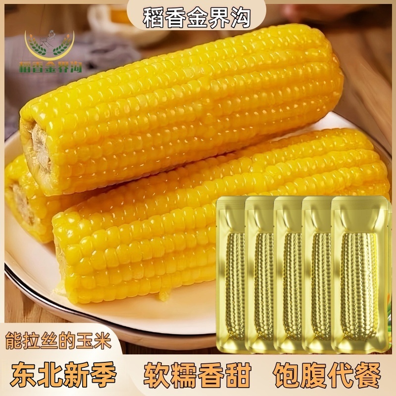 【试吃2根】25年东北黄糯玉米260-350g*10根软糯香甜饱腹代餐粗粮黏