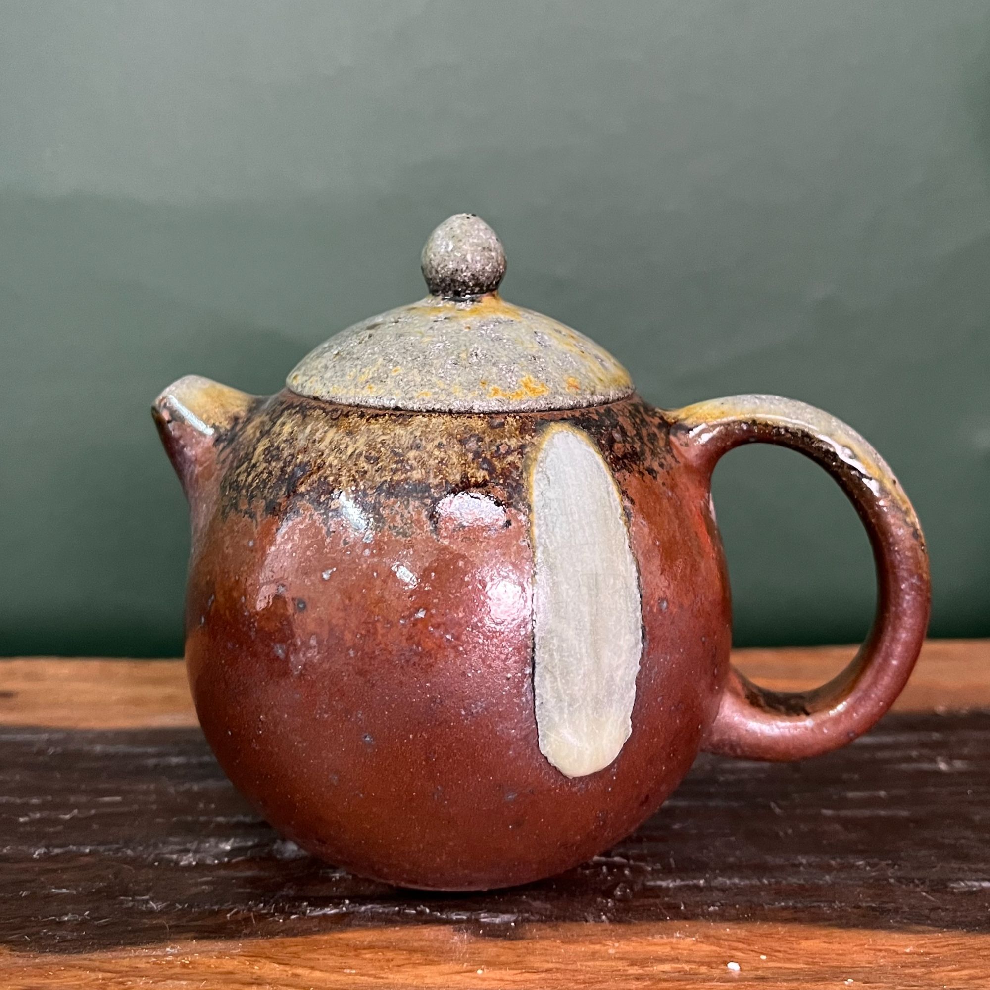 原矿紫砂高温柴烧精美龙蛋壶