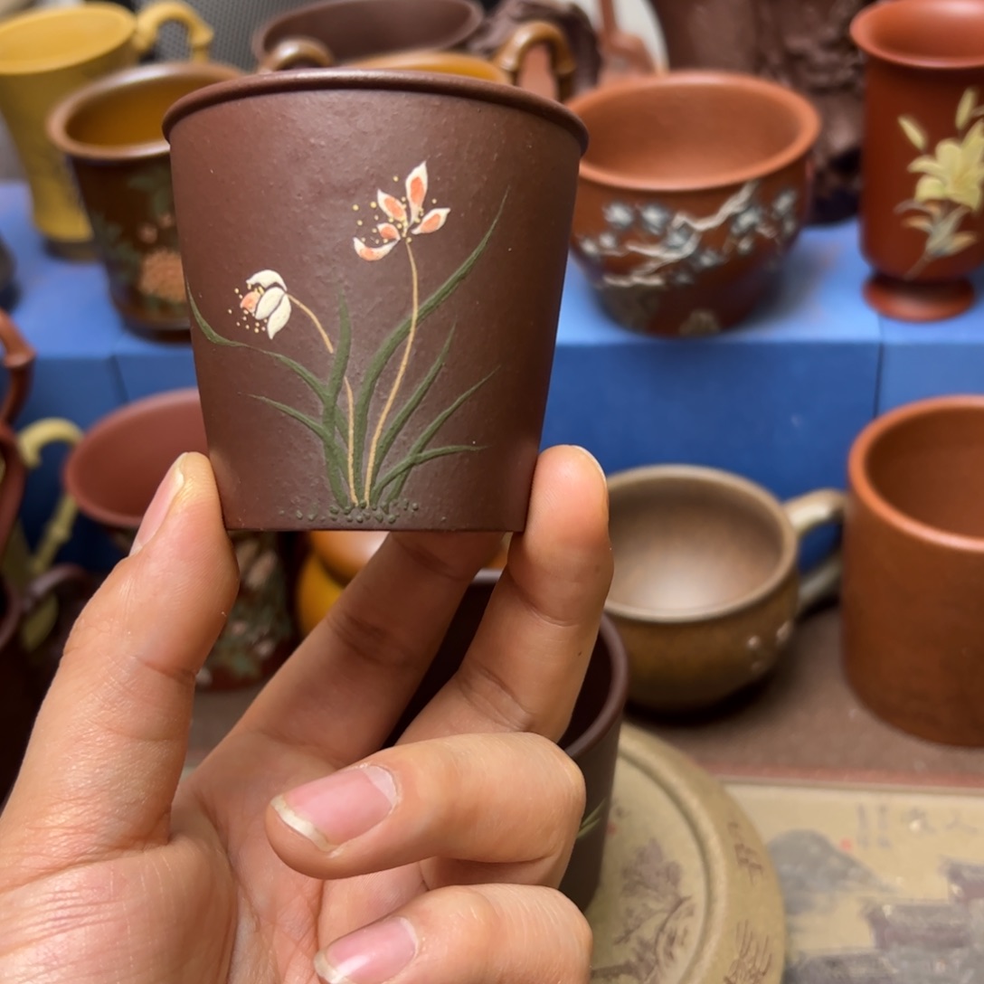 紫砂茶杯紫砂主人杯100cc