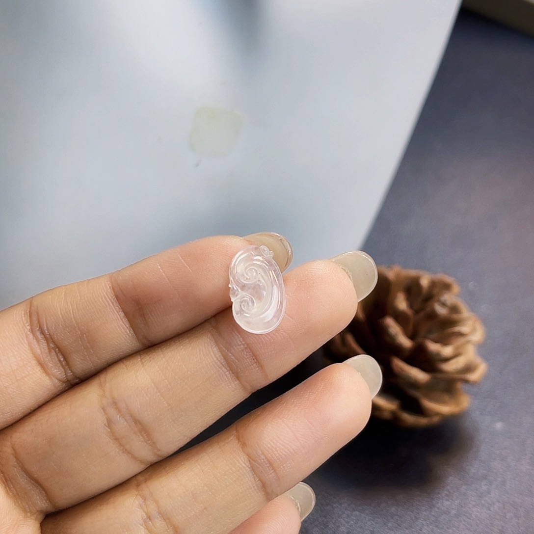 裸石翡翠JF白冰如意11