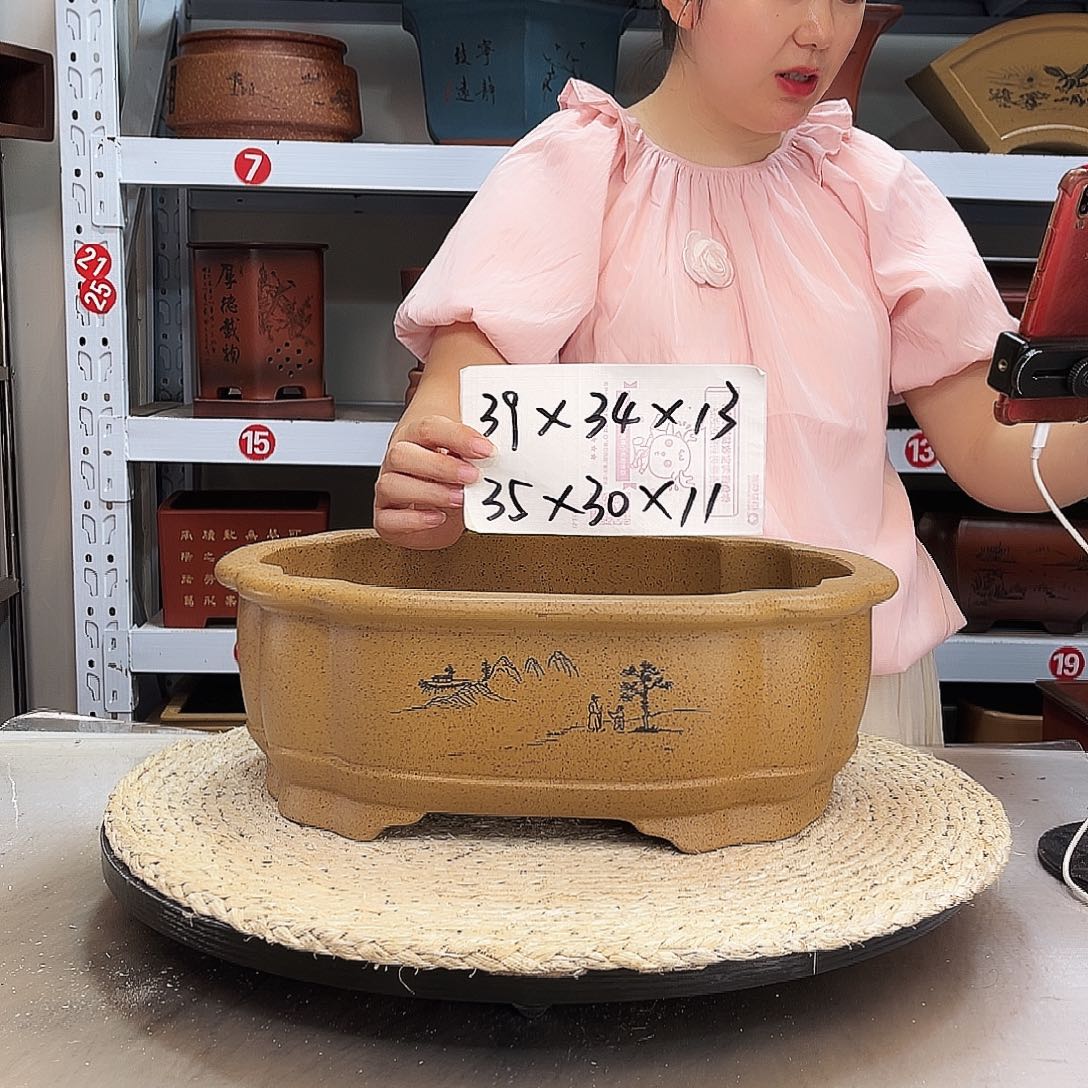 紫砂花盆紫砂花盆