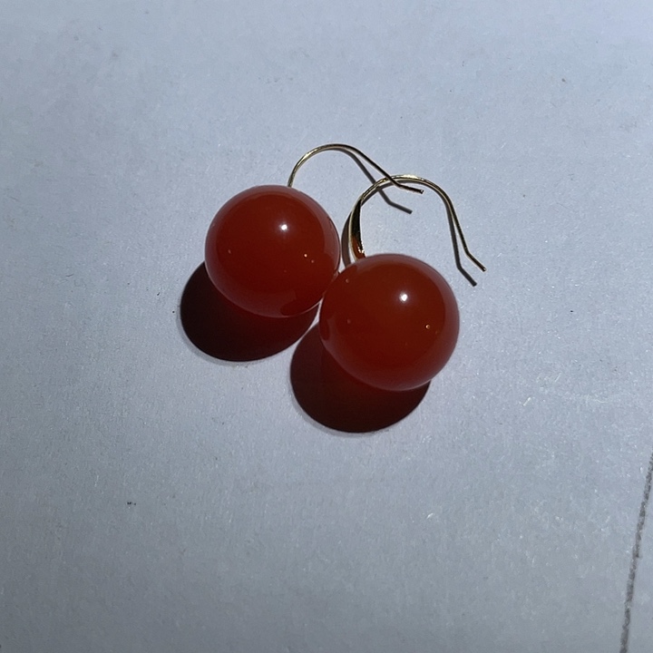 L***杨玛瑙/玉髓18K金镶嵌颈饰挂件