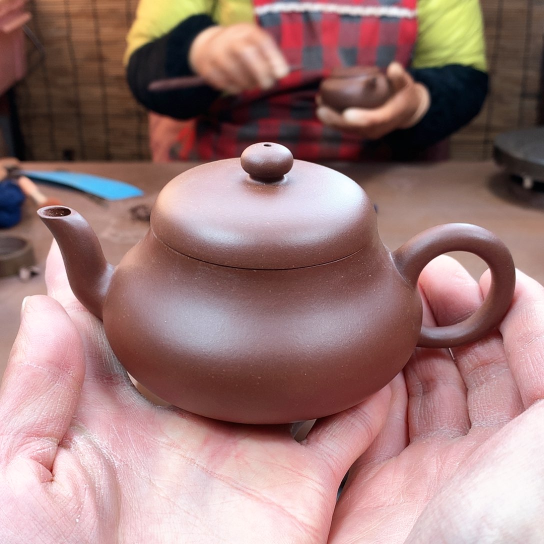 紫砂茶壶君德 紫泥 180cc