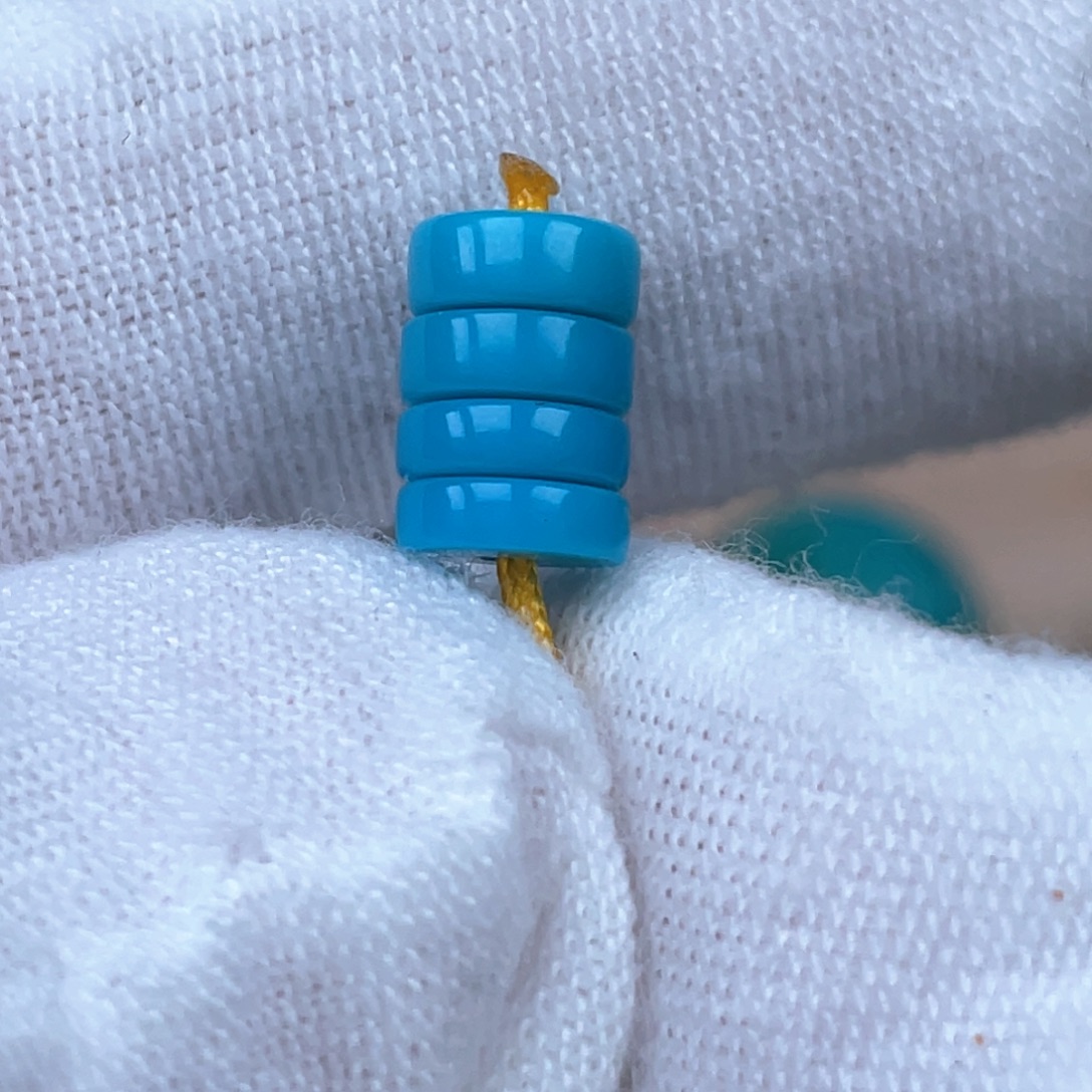 “***尽绿松石未镶嵌颈饰6mm