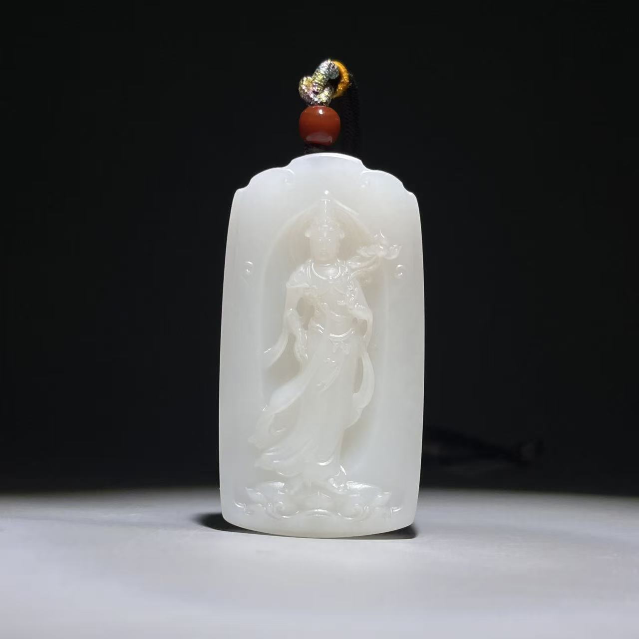 【当代】-和田玉观音牌2508260004