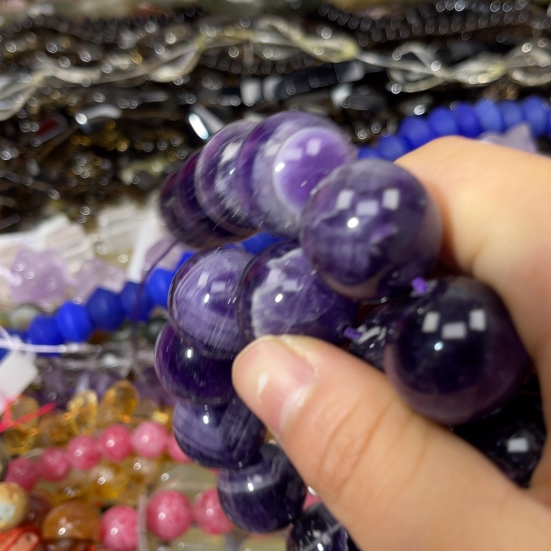 珠宝半成品银S925镶嵌紫晶乌拉圭紫水晶卡20