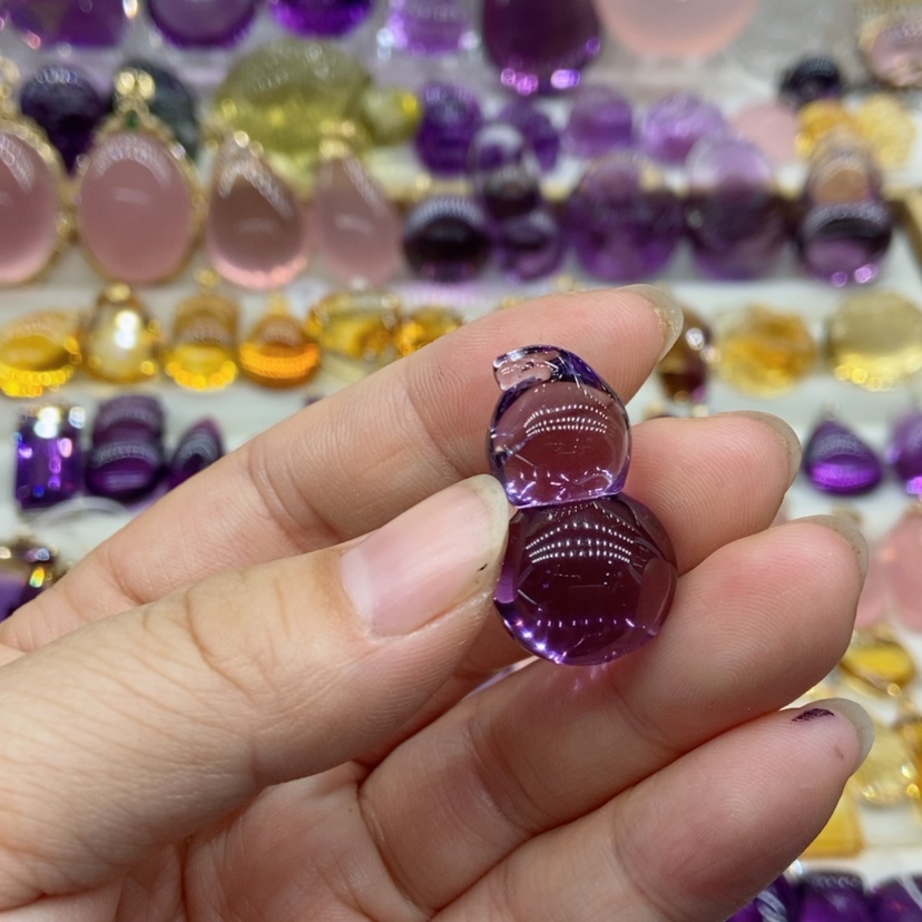 【闪购商品】水晶水晶吊坠银S925镶嵌