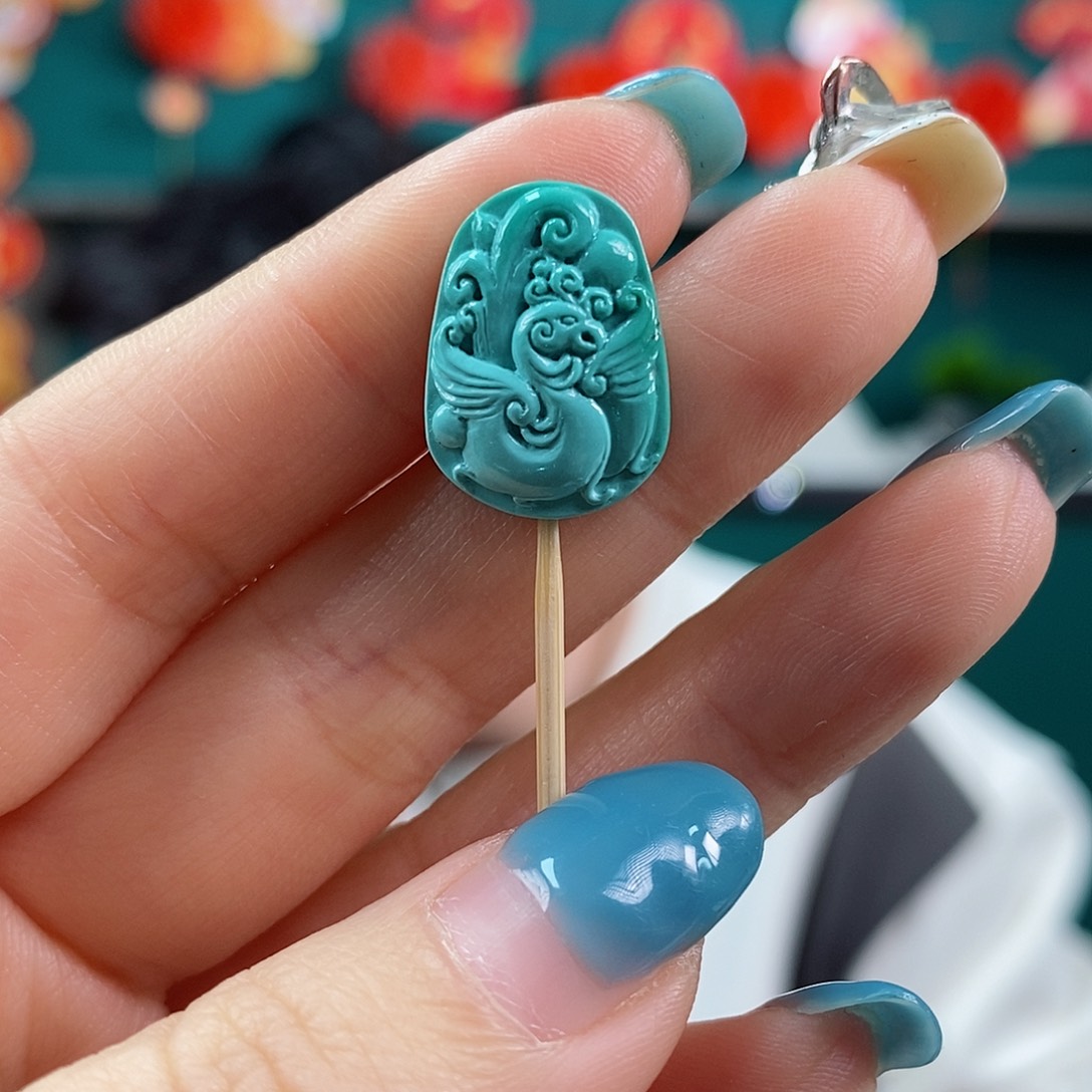 绿松石珠宝奇石未镶嵌