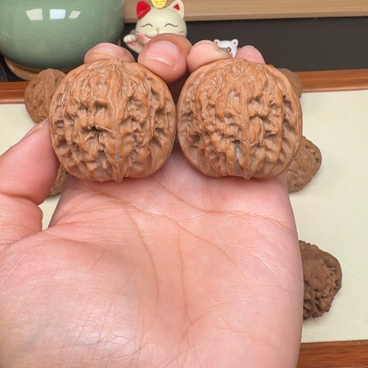 R***Q文玩核桃把件全品磨盘39