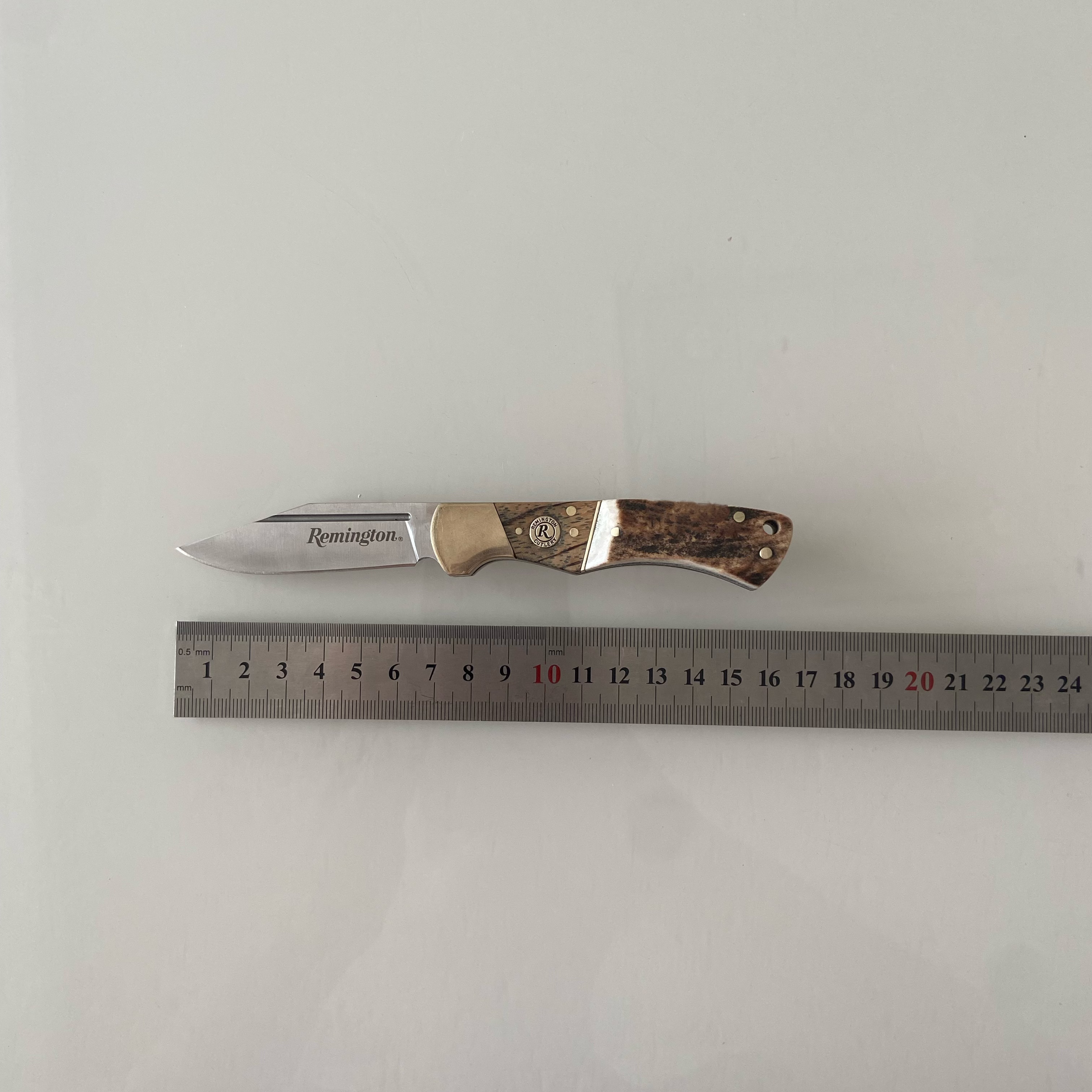 户外多功能组合工具外贸微瑕库存口袋刀骨柄收藏把玩手工刀雷明顿