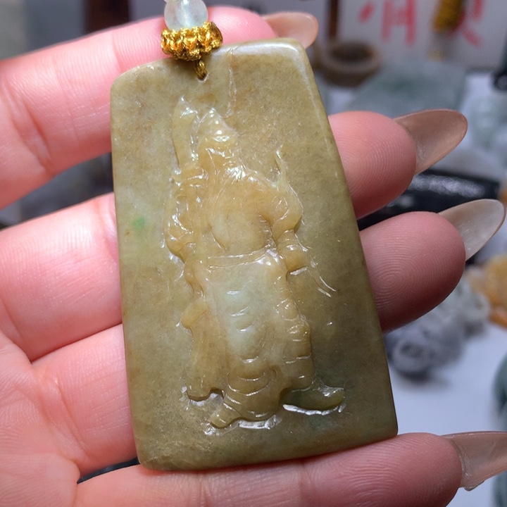 翡翠未镶嵌颈饰保真天然A货翡翠