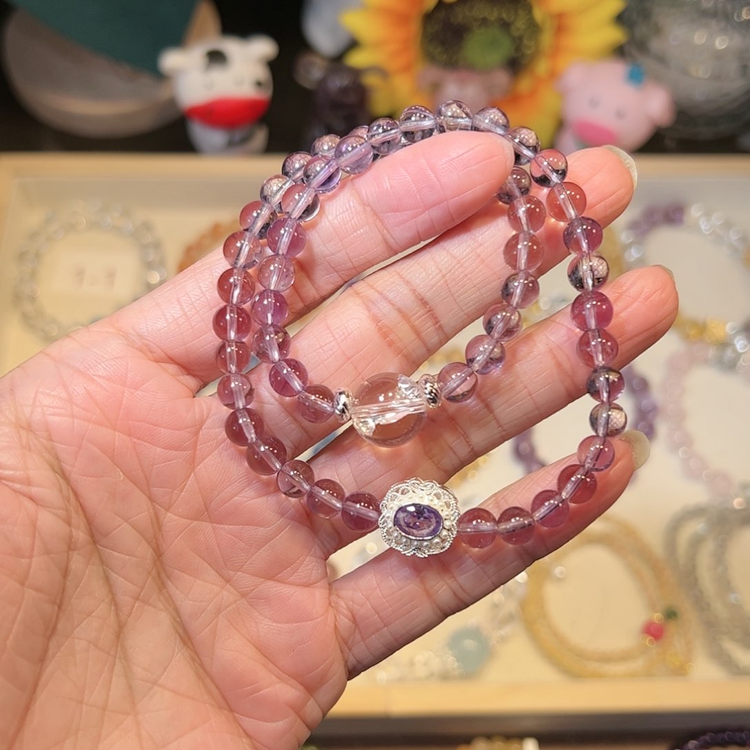 水晶手链未镶嵌紫