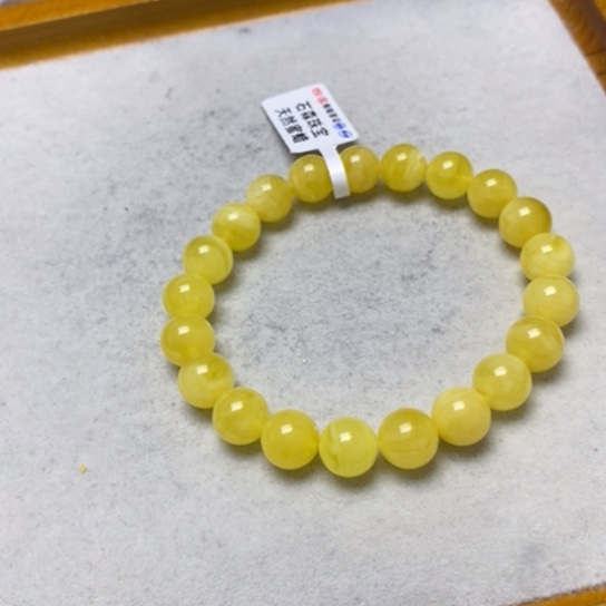 蜜蜡裸石未镶嵌手串