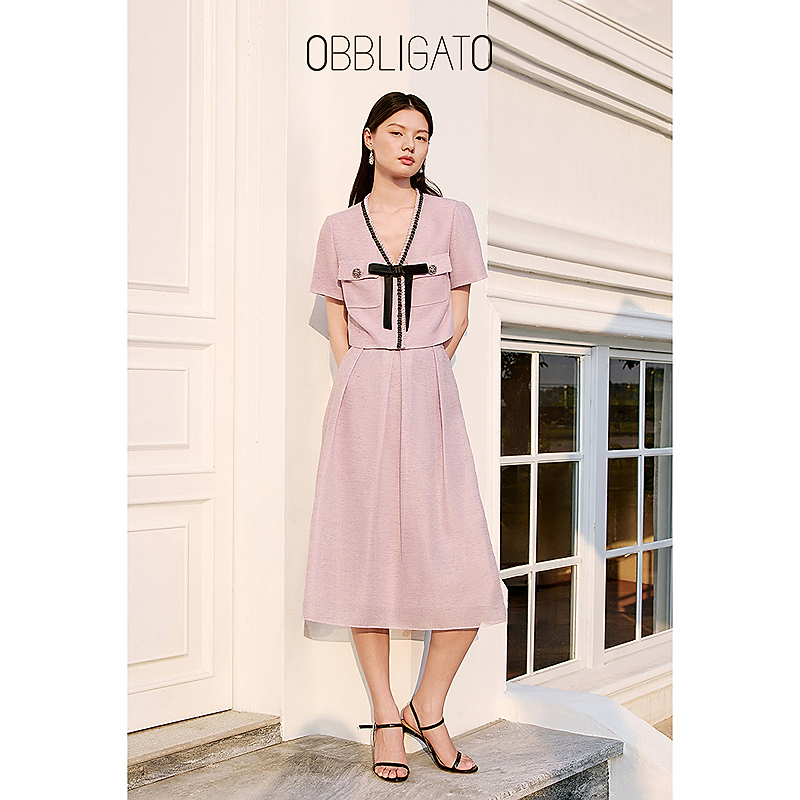 OBBLIGATO奥丽嘉朵2025夏季1C35210050/1C35250040新品截短式外套