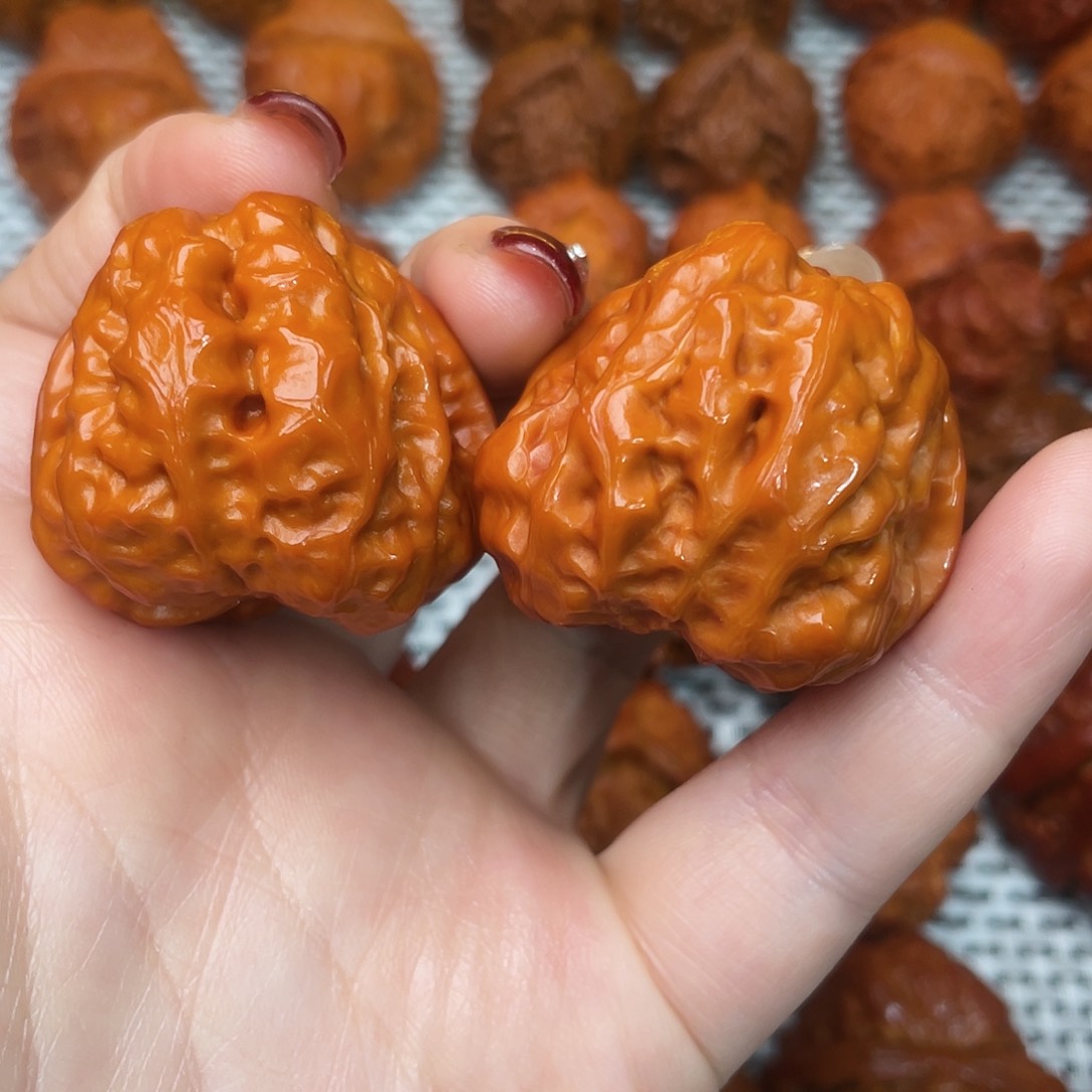 桃核吊坠文玩核桃 手把件 蛤蟆头 37
