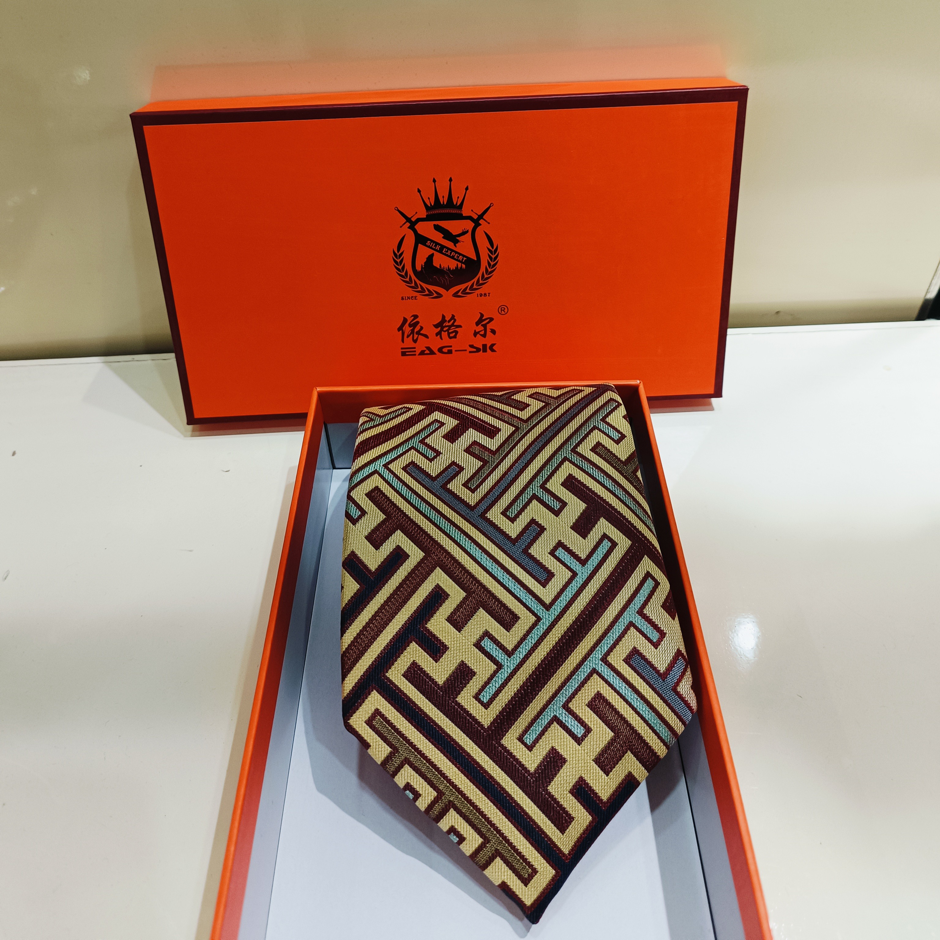 张和才古蜀锦 蜀锦领带