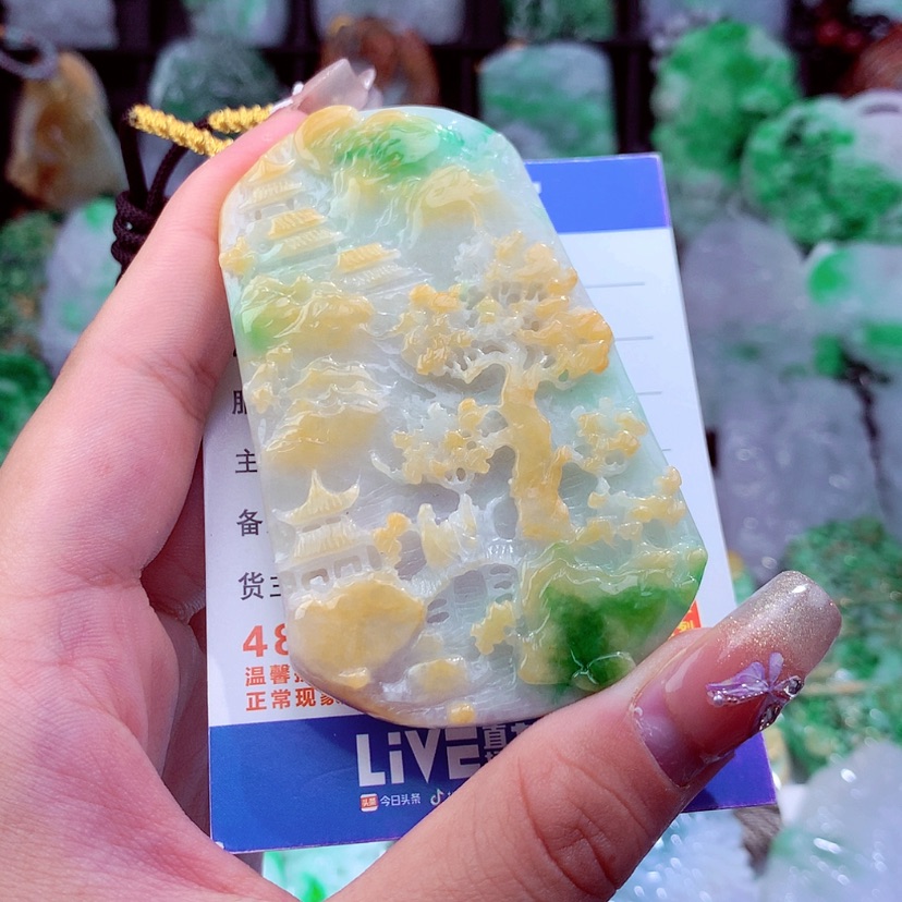 【闪购商品】翡翠颈饰未镶嵌挂件