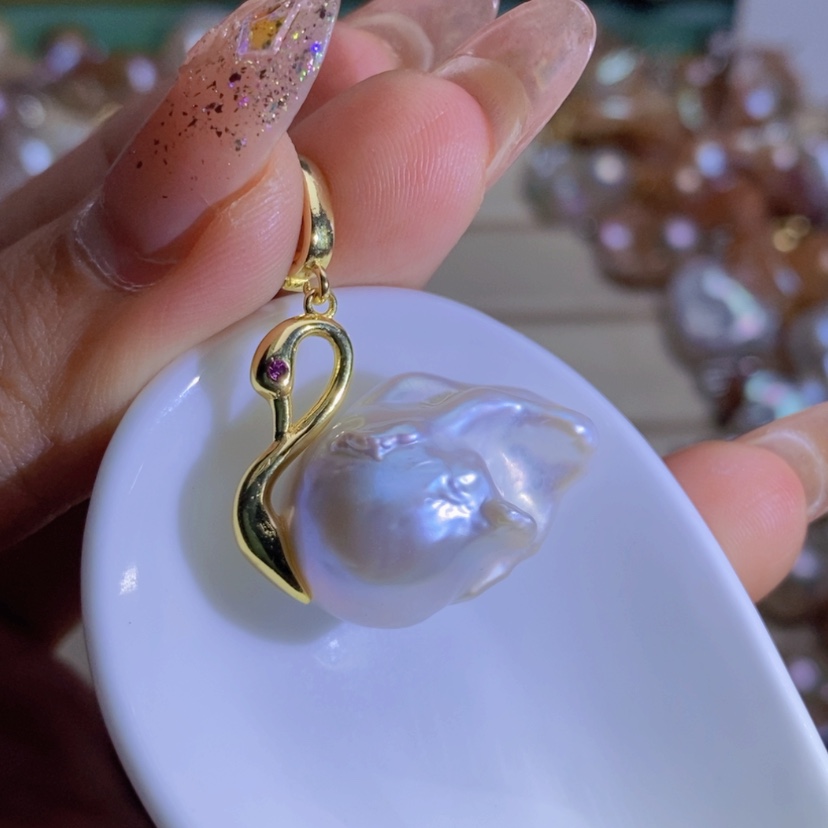 【闪购商品】淡水珍珠天然淡水珍珠（微瑕）合金